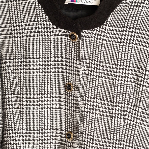 Black and white soft blazer - Picture 2 of 2